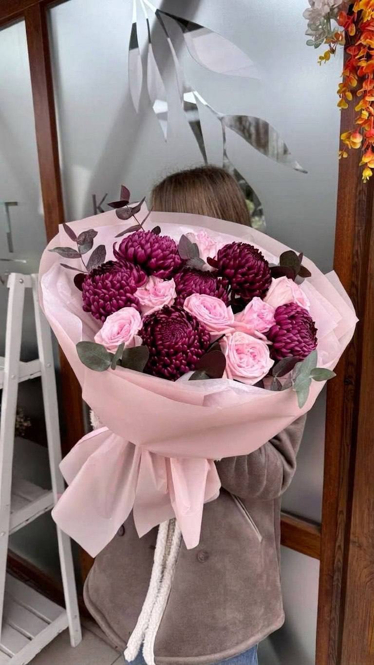 Авторский букет «Бархатный дуэт»